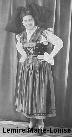Marie-Louise Lemire, in the traditional attire of Alsace